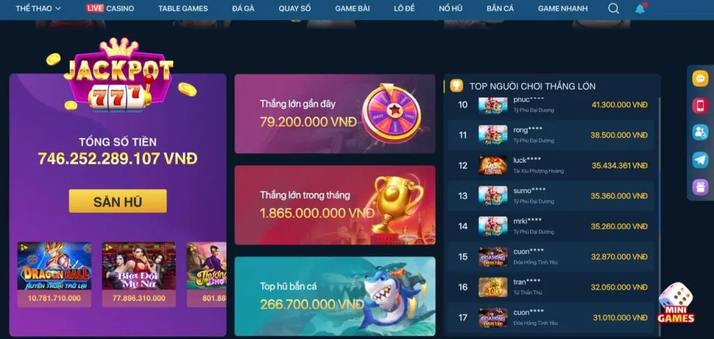 Trò chơi bắn cá vn69 win